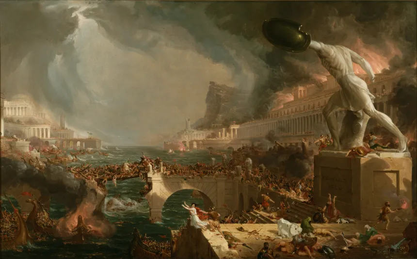 Thomas Cole's painting of an empire's fall