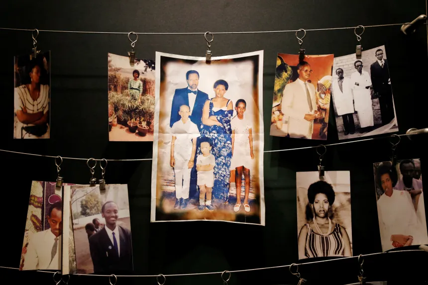 Fotografier av ofre for folkemordet i Rwanda