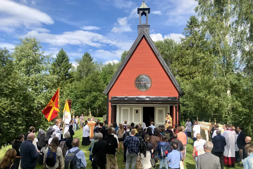 Olavskapellet på Stiklestad under Olsok